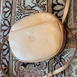 IL BISONTE Women RUBINO Crossbody Bag in Soft Vegetable-Tanned NATURAL Leather